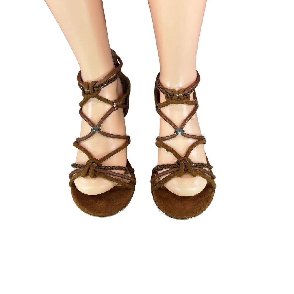 Apt. 9 Womens Brown Strappy Sandals Size 8.5M